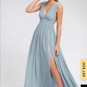Lulus light blue maxi dress
